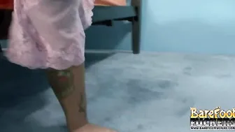 Naughty Andy Showing Off Toes While Being Fucked