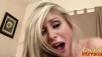 Blonde Babe Riding a BBC
