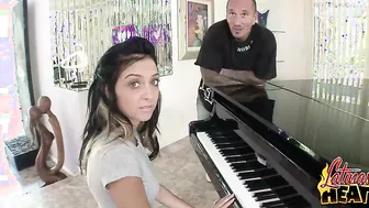 Pretty Latina Takes a Big Cock
