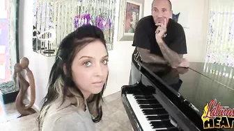 Pretty Latina Takes a Big Cock