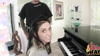 Pretty Latina Takes a Big Cock