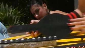 Hot Lesbians Erotic Outdoor Spanking