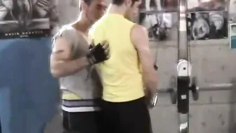 Bodybuilders Get Frisky in the Gym