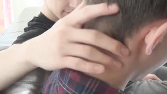Young homo ass fucks lover passionately with feet in mouth