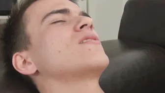 Young homo ass fucks lover passionately with feet in mouth