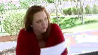 BBW Curvy Girl Catches Husband Watching Her At The Job And Fucks Him Hard