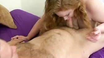 Cute Plumper Sucking Off a Boner