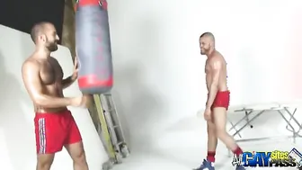Beard-Stroking Hunks Fucked Hard In Raw Anal Action