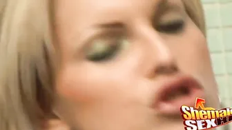 Busty Trans Fucks Her BF