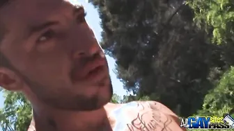 Horny Beefcakes Doing it Outdoors