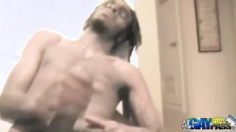 Black Hunk Jerking His Huge Meat