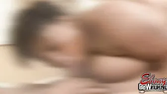 Black BBW Gets Her Sweet Tits Fucked