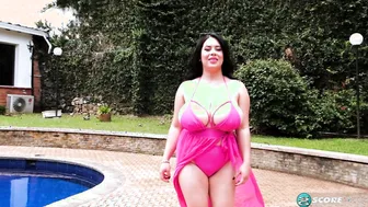 Sofia Santana Bikini-Busting Dark Haired