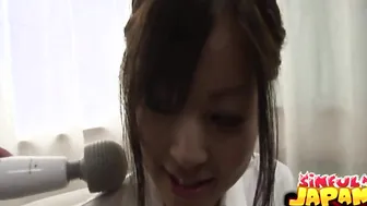 Japanese Girl Sara Plays With Vibrator