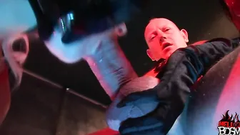 Hot dommes sucking a big cock