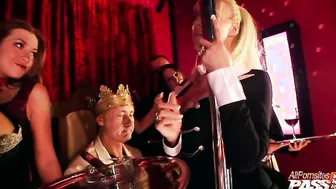 Big titty strippers put on a show