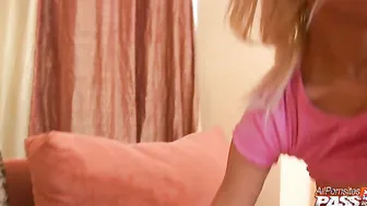 Cute girl gets railed