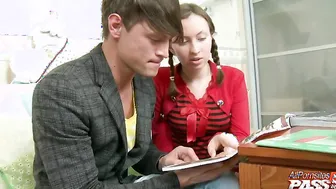 Tatyana seducing her study partner