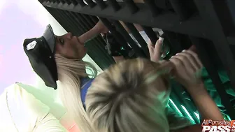 Pretty blonde gets face fucked 4K