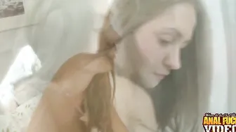 Sweet Lana rides anally