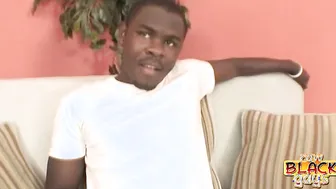 Black Hunk Jerking Off
