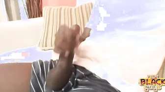Black Hunk Jerking Off