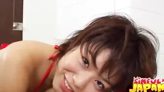Busty Jap Mai Haruna Works a Cock
