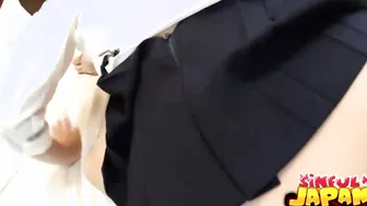 Bouncy Asian Teenage Slut Gets Her Cherry Popped Hardcore in Classroom
