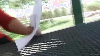 Naughty BBW Serenity Deep Throating a Cock