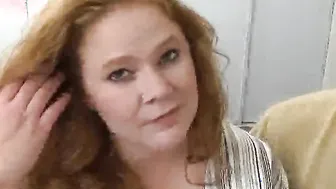 Brunette BBW Red Roze Dishing It Out