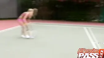 Sexy Pornstars Taking Turns On a Cock