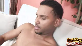 Black Gay Stroking His Meat