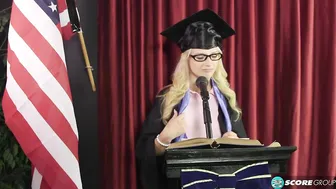 Sexy college girl Gives Erotic Speech on Feminism