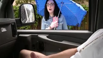 Nerdy Bookworm with glasses takes a ride on a firm schlong