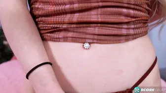 Flat Blonde 19 Year Old Cecilia Taylor Toys Her Meaty Cunt