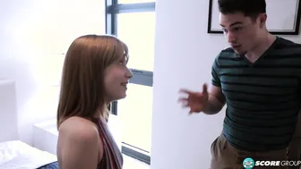 Small Flat Barely Legal Daisy Bean Swallows and Ride a Gigantic Penis and Getting a Facial