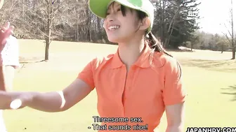 Amazingly Hot looking Japanese golf bimbo Nana Kunimi
