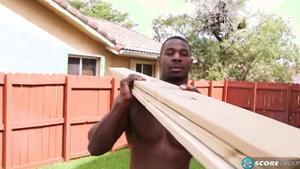 A gigantic ebony penis for Brandis tight booty