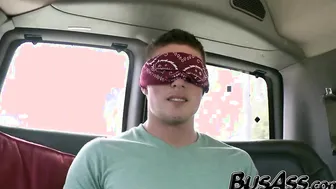 Straight man dicksucked by gay blondie before anal fun