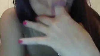 Hot Petite Teen fingering her wet pussy