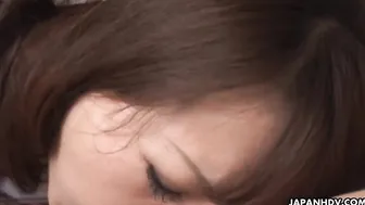 Virgin masturbation makes Waka Kano suck