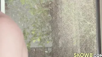 Hot bitch Veronica shows this hunk she can handle a big rod