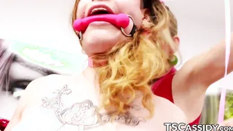 Nasty Cassidy Quinn tied up for hardcore whipping anal play