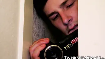 Lusty twinkie ass fucked and facialized in the same time