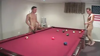 Gorgeous and horny big dick twink threesome sex in the pub