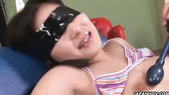 Sayaka getting drilled with sex toys until the end
