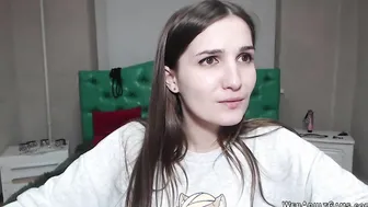 Cute small tits amateur babe masturbating on webcam