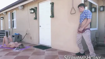 MILF beauty Cory Chase has fun with stepsons nerdy dick