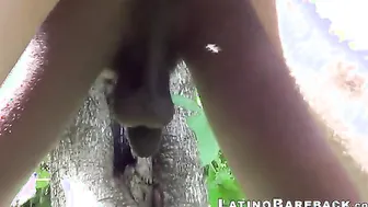 Big dick latino twink gets his cock sucked by a friend