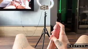 Mimi Cica Squirts my Cum everywhere on the Sofa